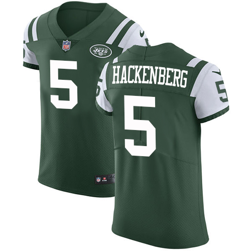 Nike Jets #5 Christian Hackenberg Green Team Color Men's Stitched NFL Vapor Untouchable Elite Jersey - Click Image to Close